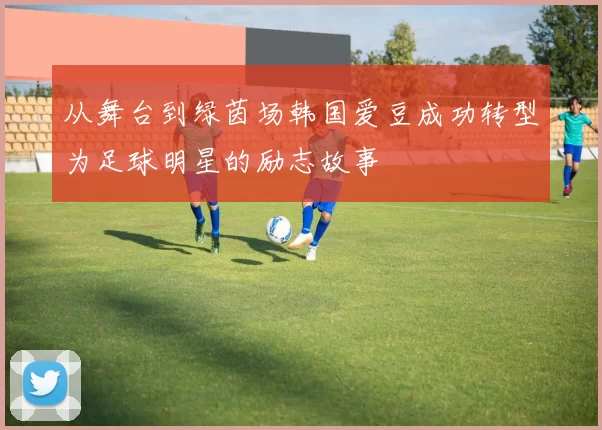 从舞台到绿茵场韩国爱豆成功转型为足球明星的励志故事